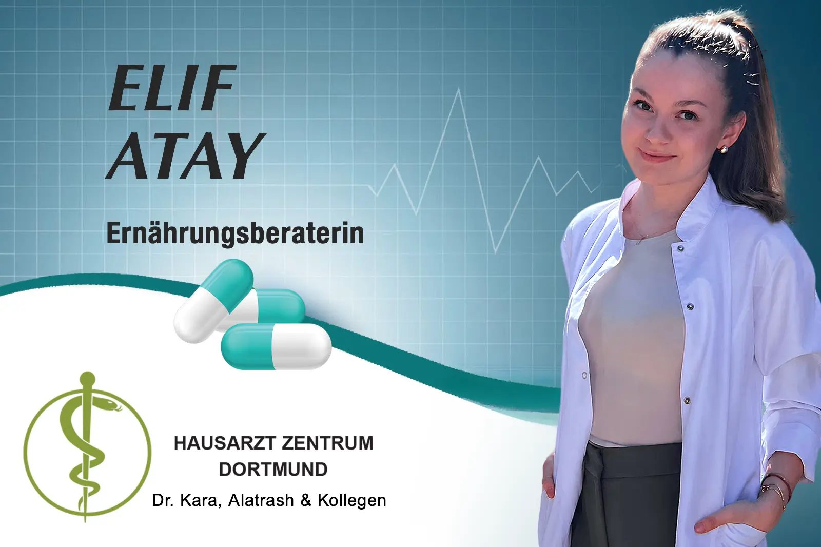 Porträtbild von Frau Elif Atay - Ernährungsberaterin Porträtbild von Frau Elif Atay - Ernährungsberaterin