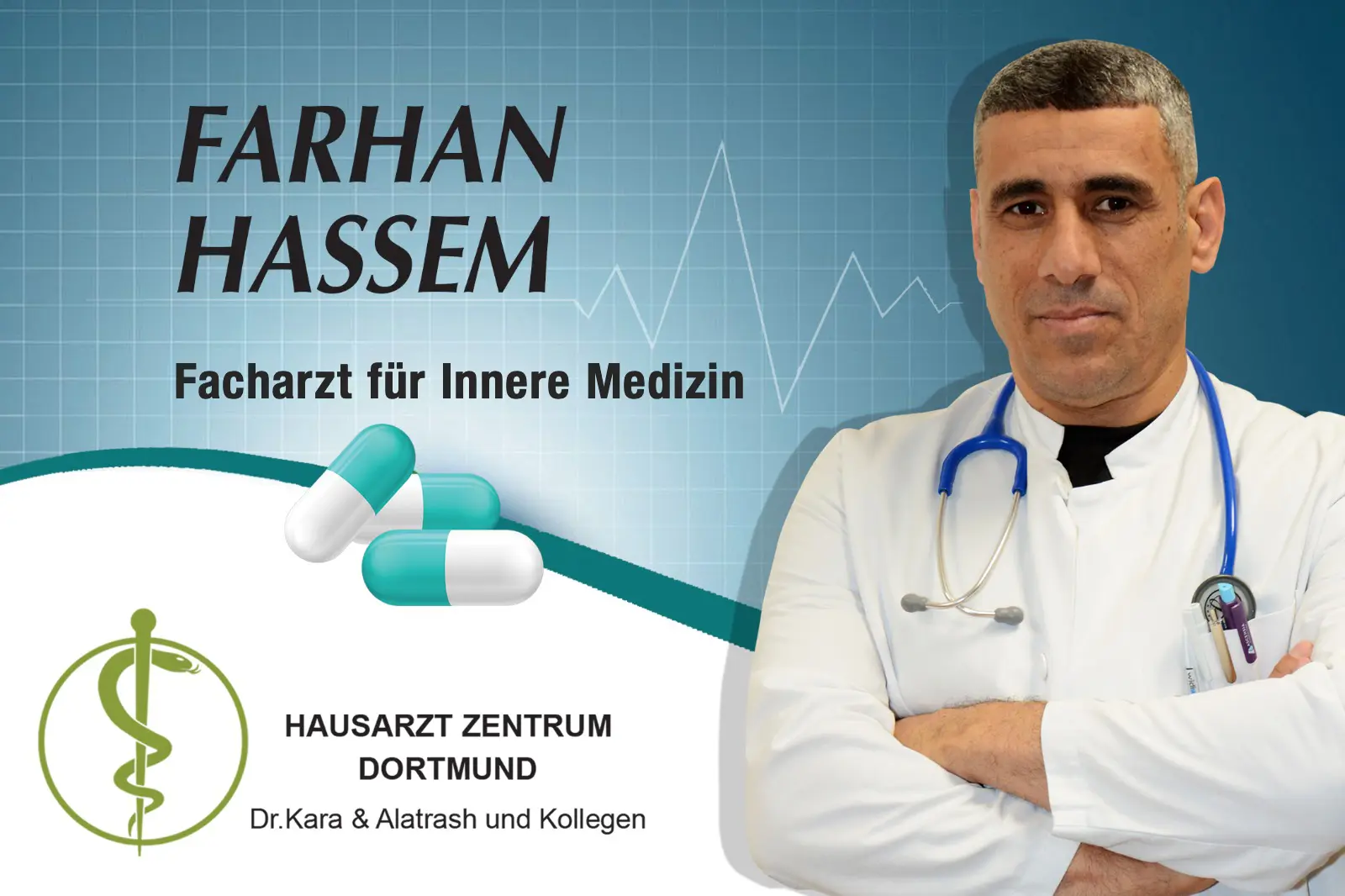 Porträtbild von Herrn Farhan Hassem - Facharzt für Allgemeinmedizin