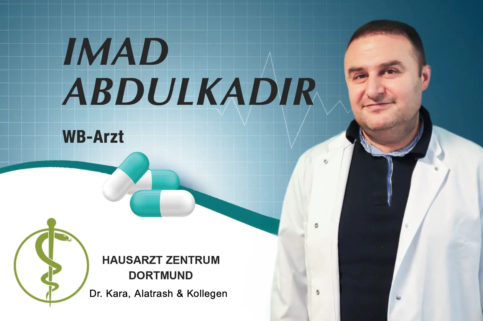 Porträtbild von Herrn Imad Abdulkadir - WB-Arzt für Allgemeinmedizin Porträtbild von Herrn Imad Abdulkadir - WB-Arzt für Allgemeinmedizin