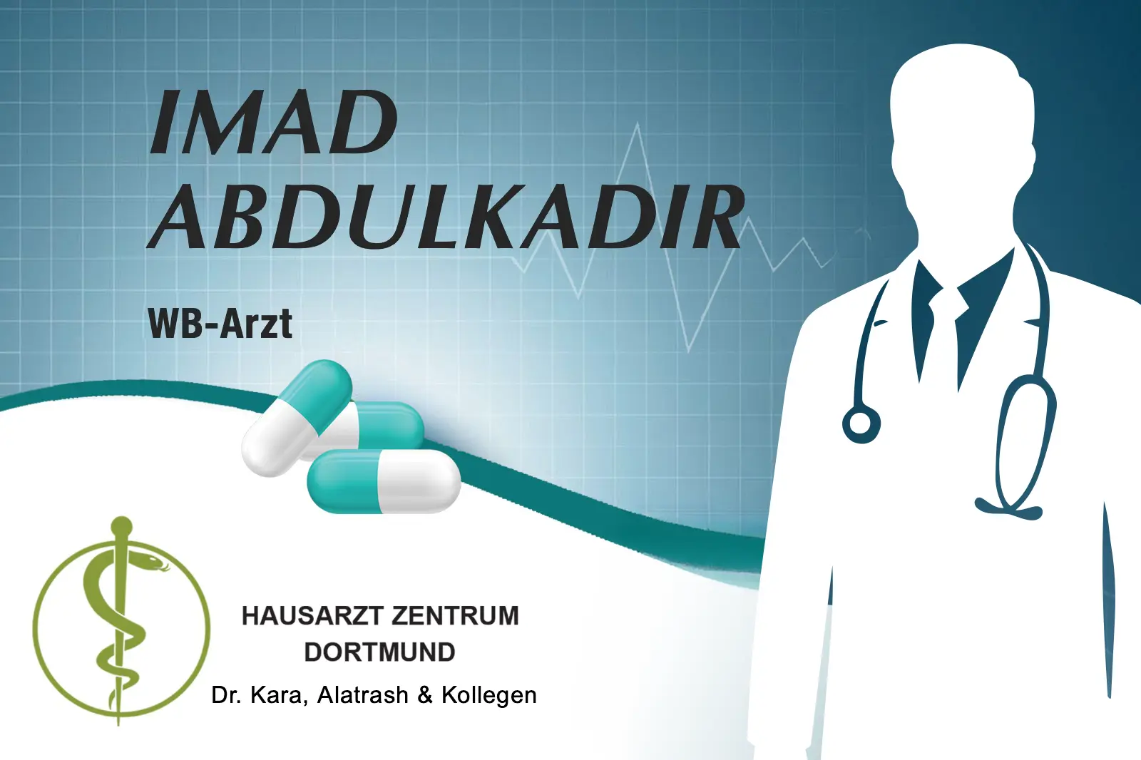 Porträtbild von Herrn Imad Abdulkadir - WB-Arzt für Allgemeinmedizin Porträtbild von Herrn Imad Abdulkadir - WB-Arzt für Allgemeinmedizin