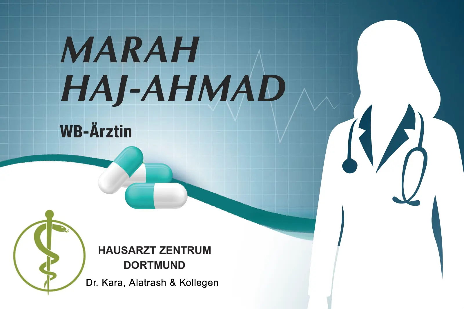 Porträtbild von Frau Marah Haj Ahmad - WB-Ärztin für Allgemeinmedizin Porträtbild von Frau Marah Haj Ahmad - WB-Ärztin für Allgemeinmedizin