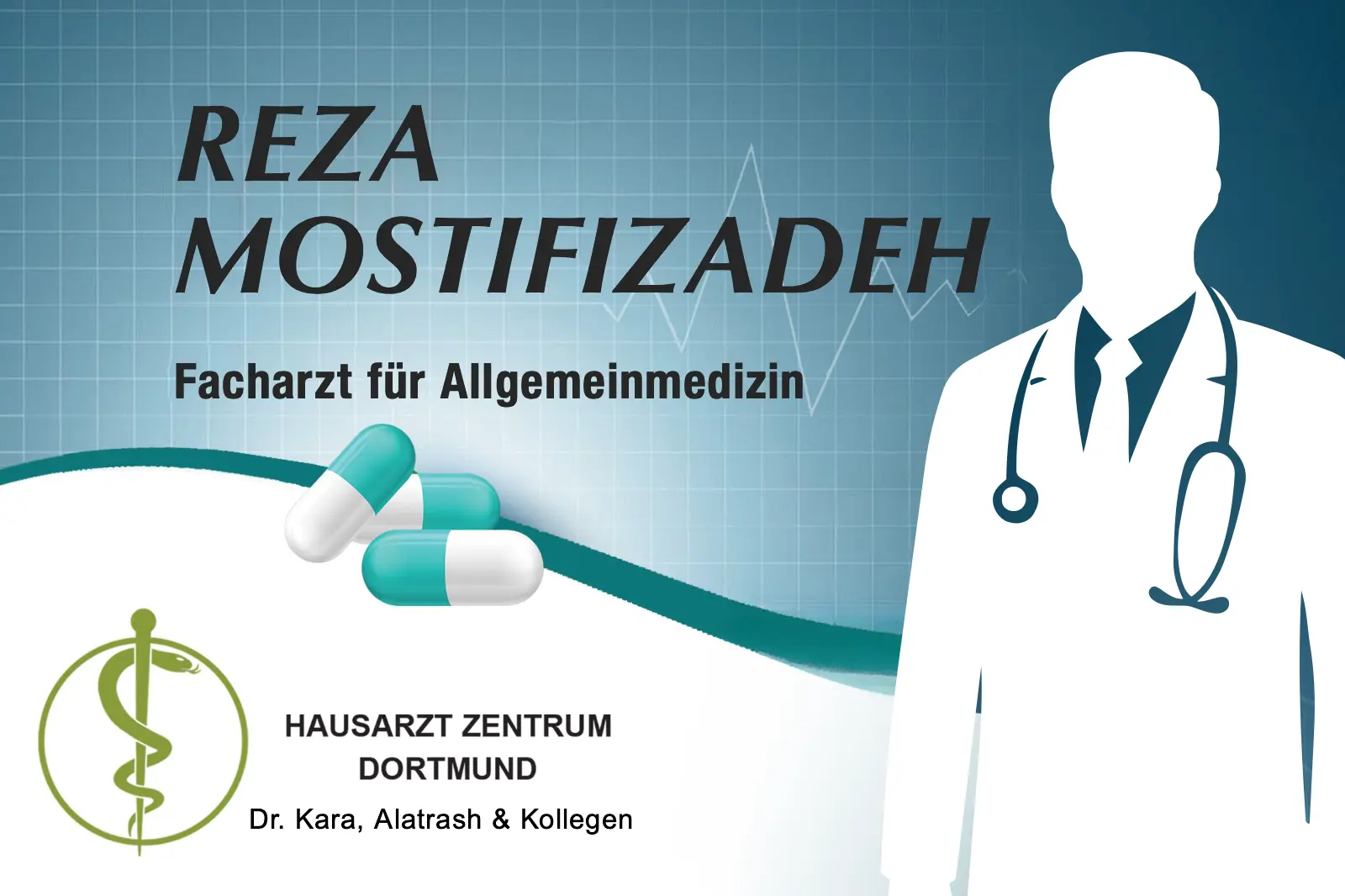 Porträtbild von Herrn Reza Mostifizadeh - Facharzt für Allgemeinmedizin Porträtbild von Herrn Reza Mostifizadeh - Facharzt für Allgemeinmedizin